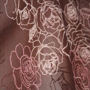 Pink Brown Rose Knee-Length Skirt from Apt 9, Size 8